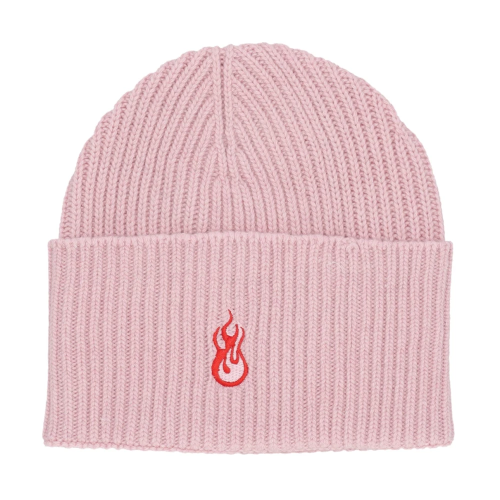 Vision OF Super Flames Logo Roze Beanie Muts Pink Unisex
