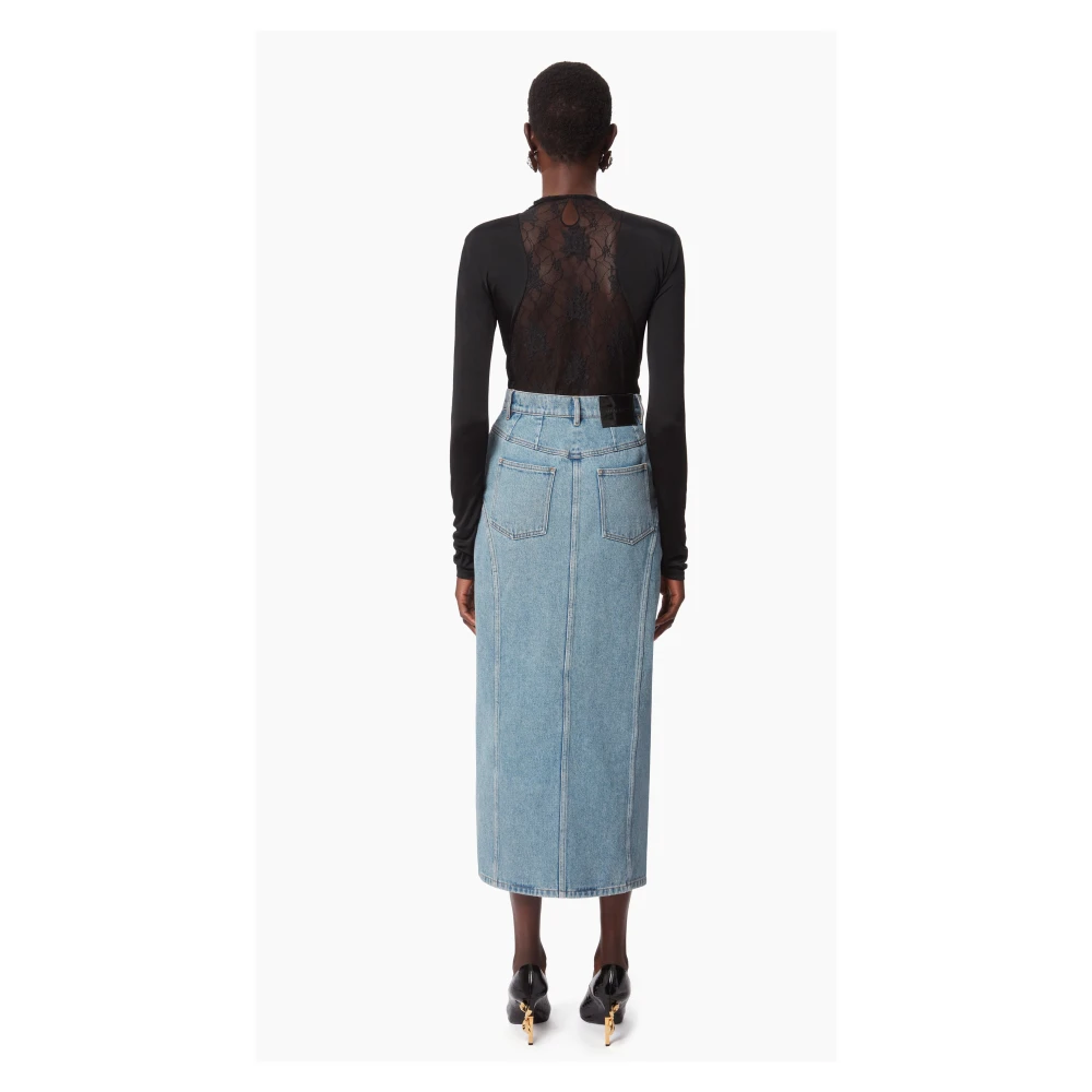 Nina Ricci Zwarte Kant Inzet Top Black Dames