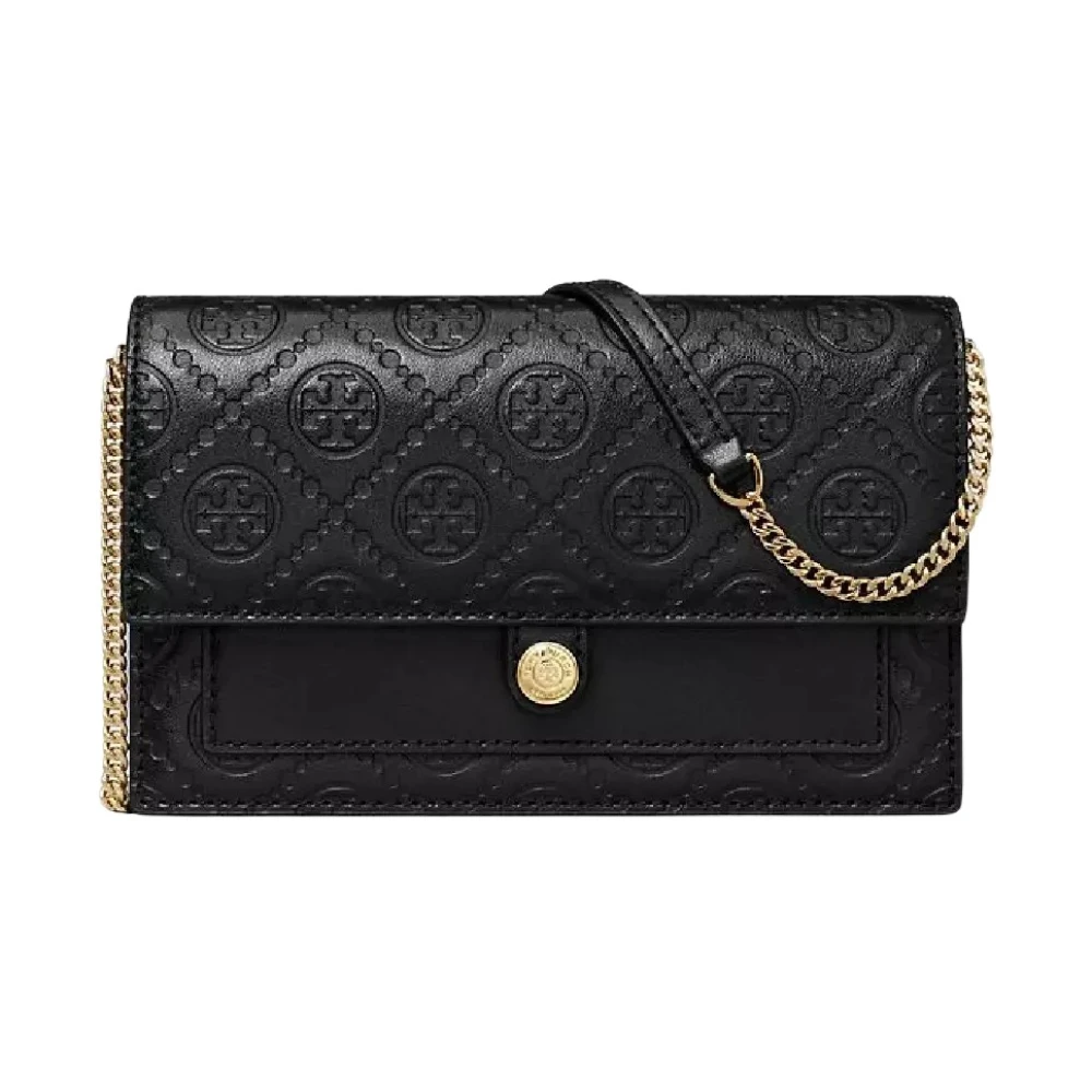 TORY BURCH Zwarte Monogram Schoudertas Black Dames