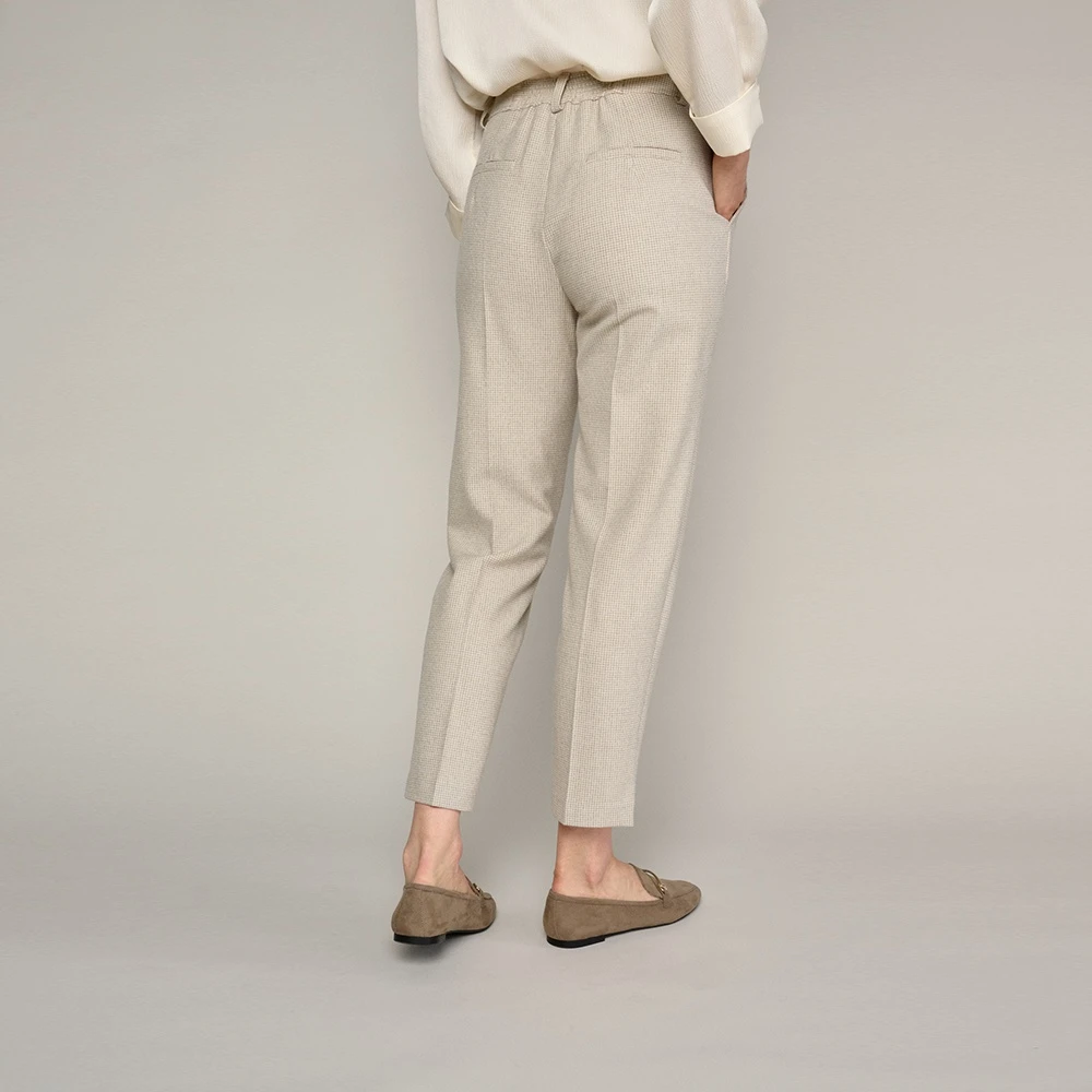 Marie Méro Beige 7 8 Broek met Zakken Beige Dames