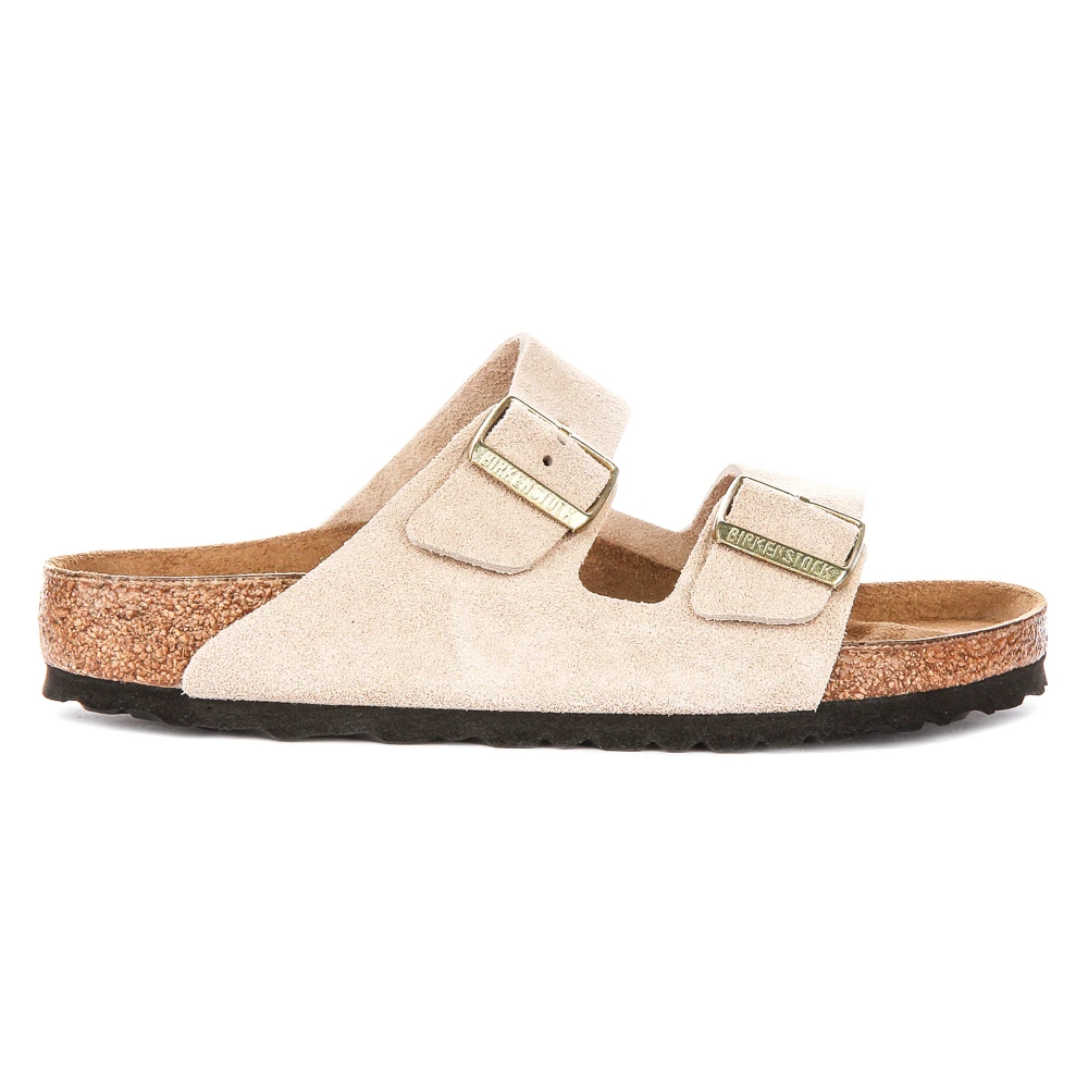 Birkenstock Men's Beige Arizona Bs Regular Fit - Sliders - 4 Uk - Shoes