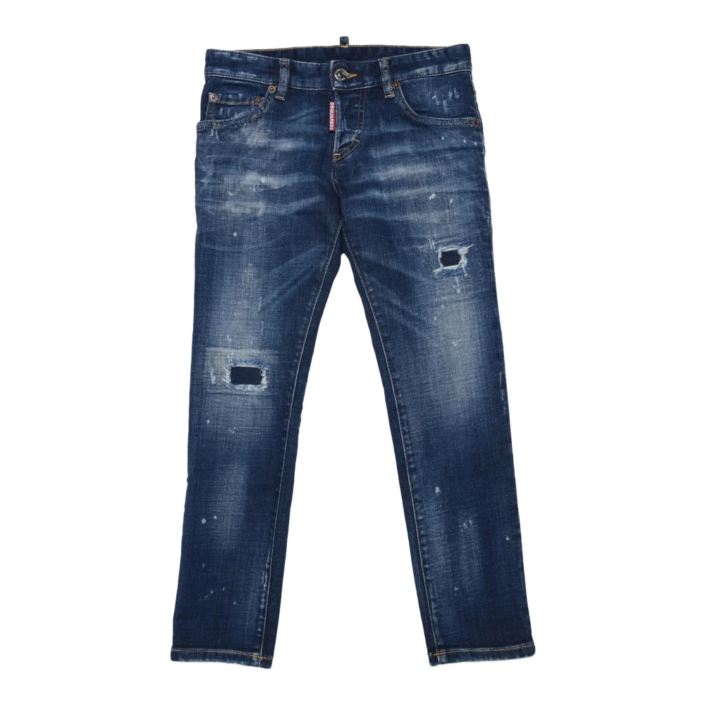 Dsquared2 Barn Jeans Byxor för Pojkar och Flickor Blue, Flicka