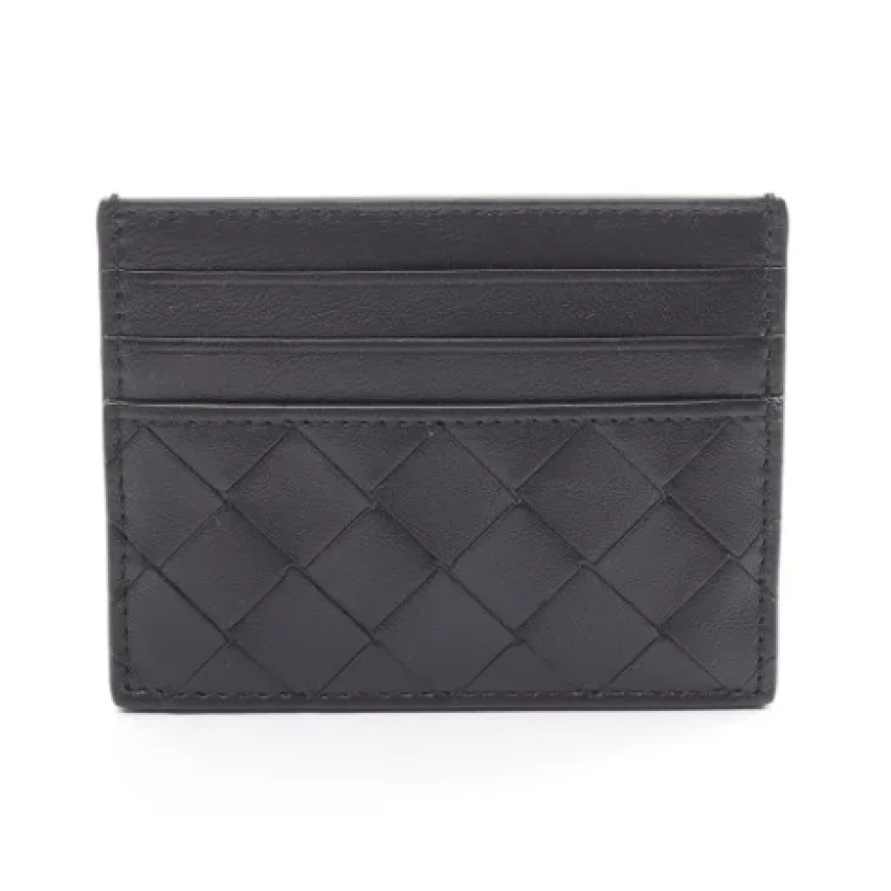 Bottega Veneta Vintage Pre-owned Leather wallets Black Dames