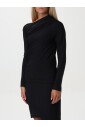 robe-mini-noire-drapee-en-maille
