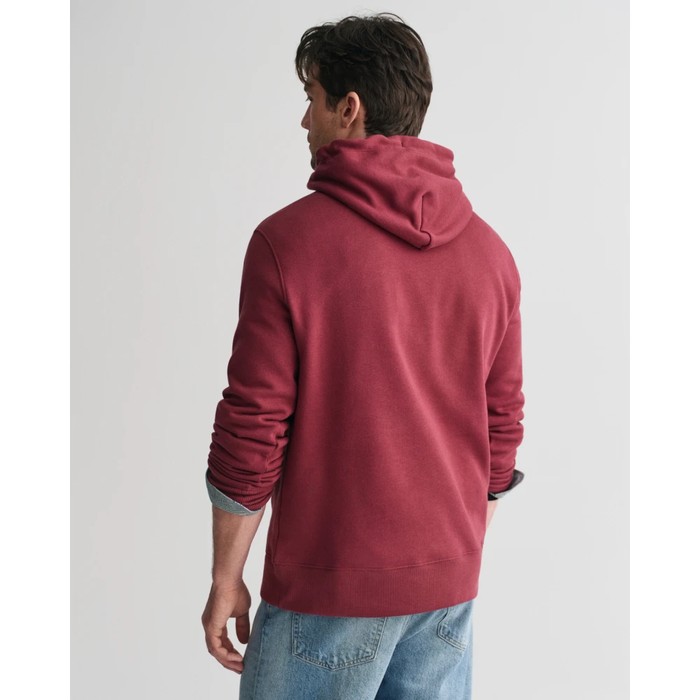 Gant Grafische hoodie met kangoeroezak Red Heren