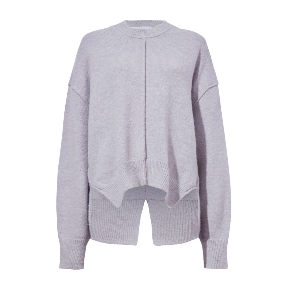 Proenza Schouler Grijze Trui met Zijsplitten Gray Dames