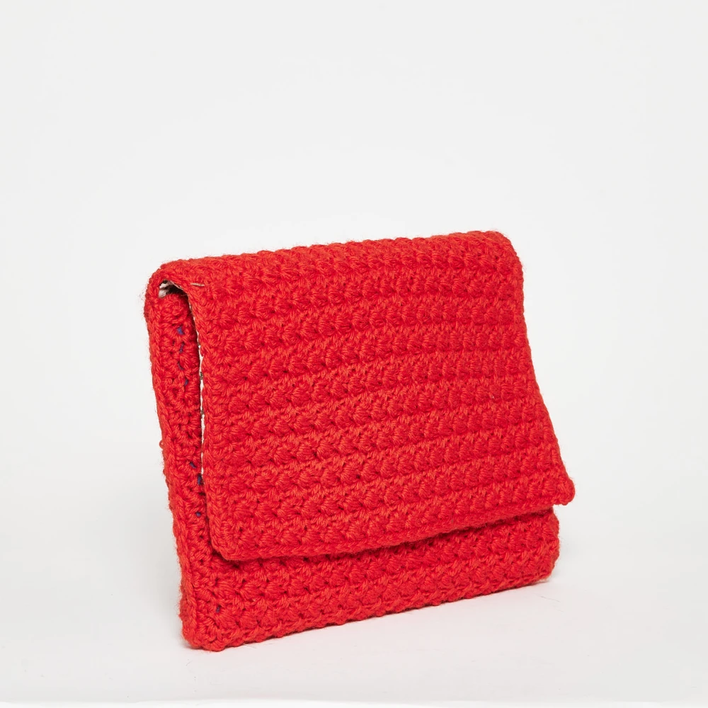 La Milanesa Clutch Tas Red Dames