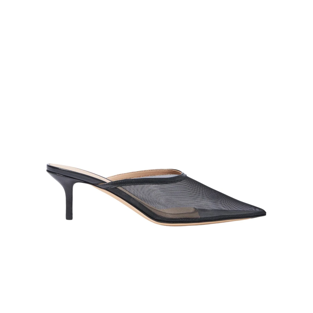 Scarosso Laura Heeled Mule Black, Dam