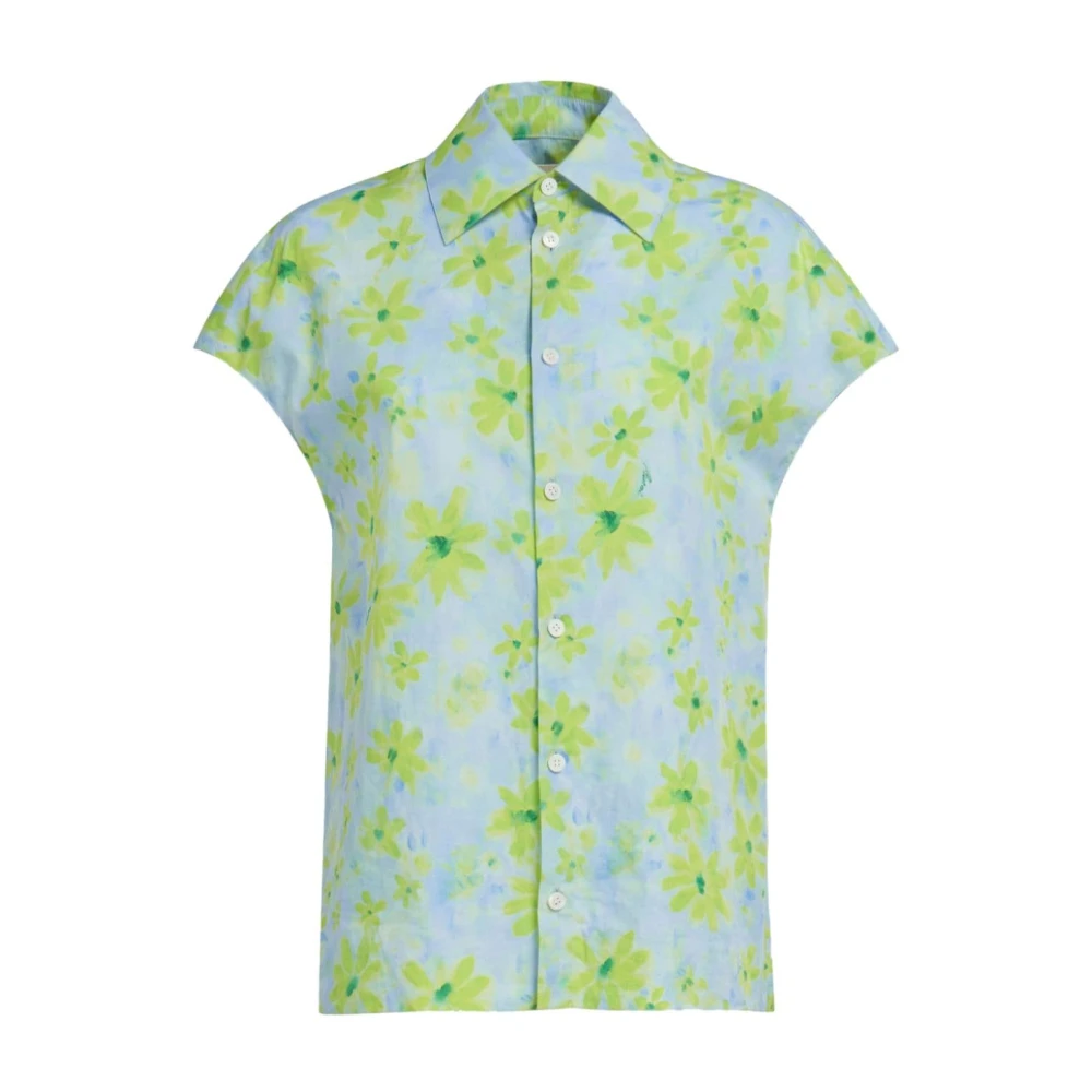 Marni Bloemenprint Groene Shirt Green Dames