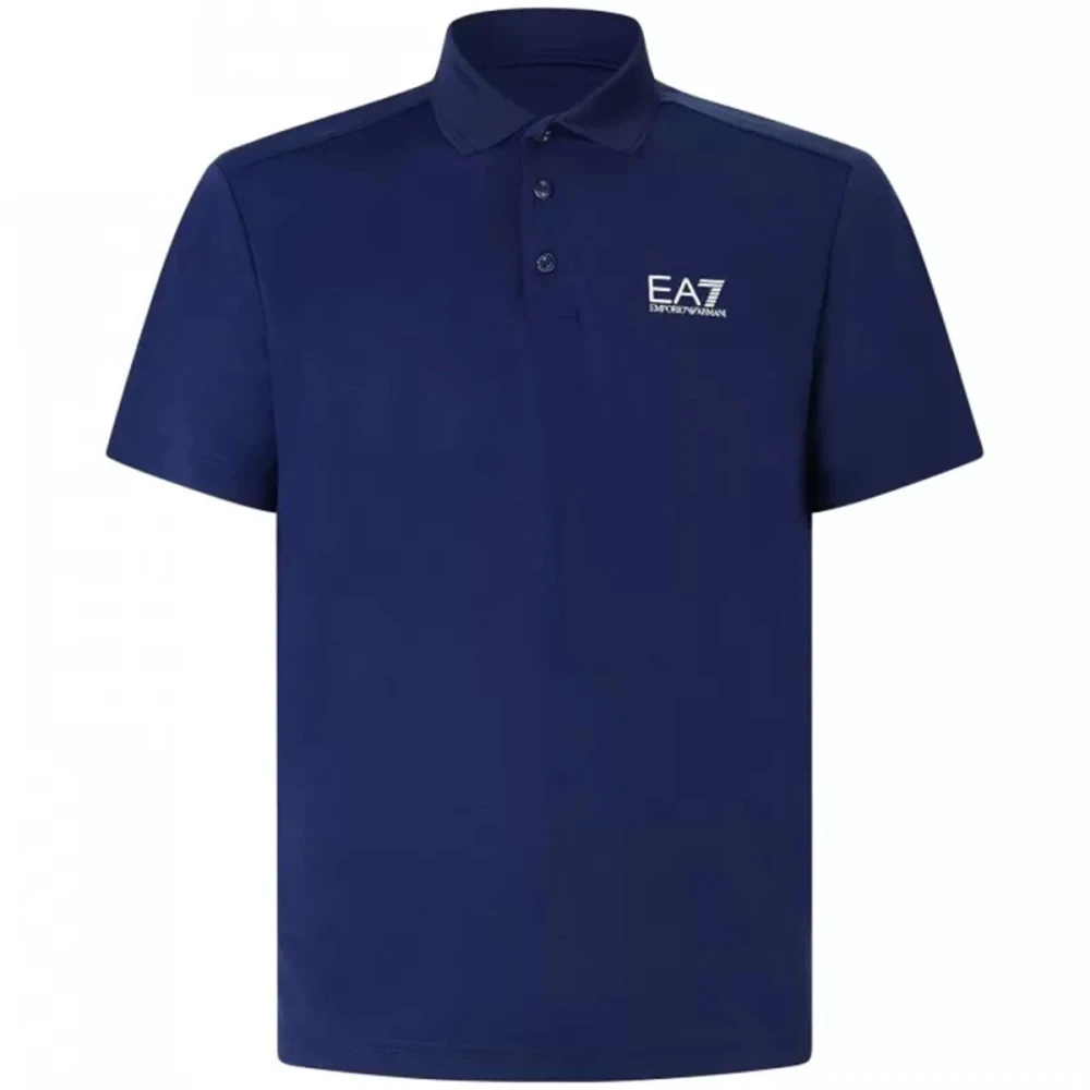 Emporio Armani Ea7 Mannelijk Blauw Polo Shirts
