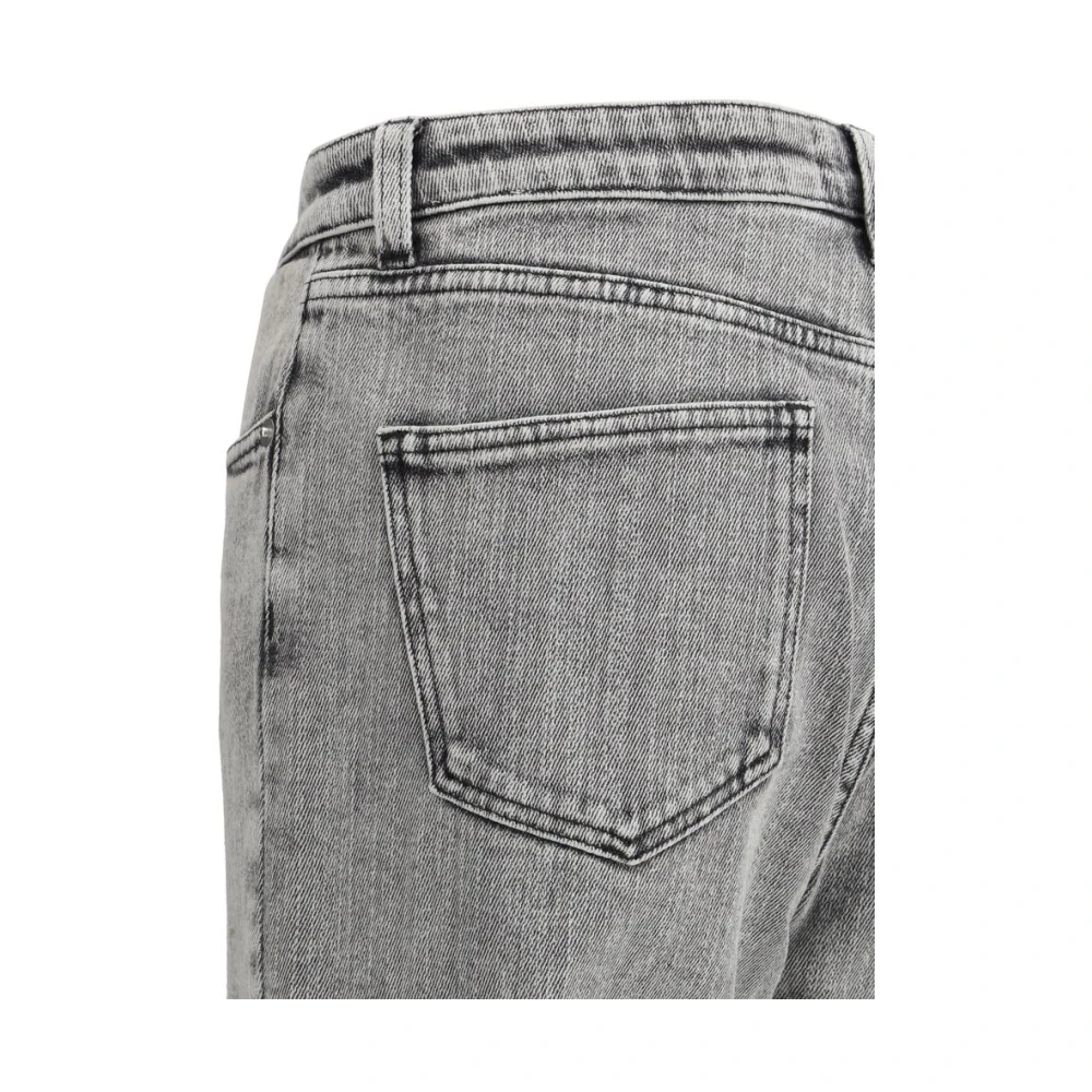 Fabiana Filippi Vintage Gewassen Straight Leg Jeans Gray Dames