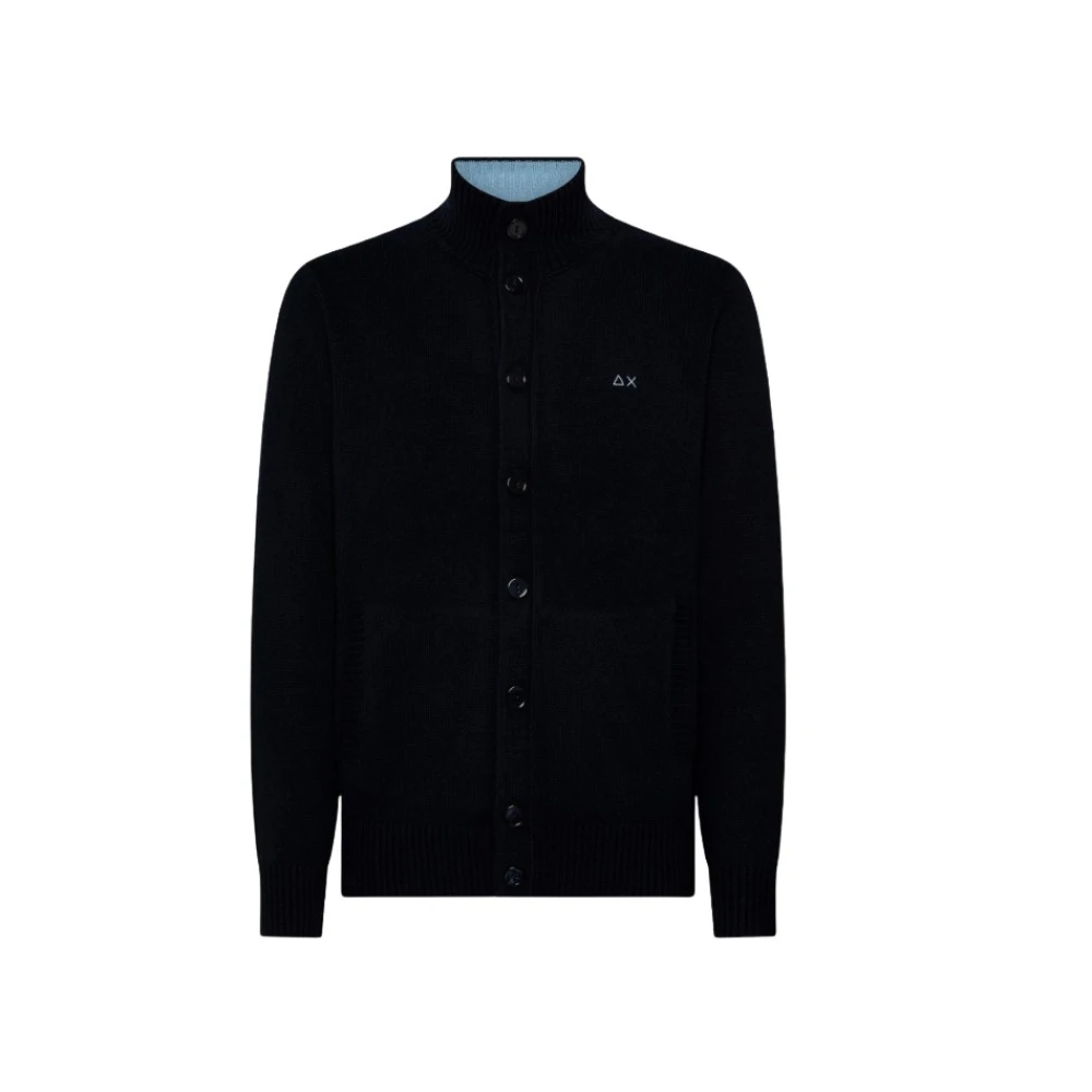 Sun68 Stijlvolle Gebreide Collectie Blue Heren