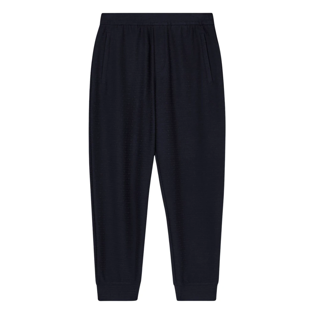 Emporio Armani Mannelijk Blauw Broeken Heren, L, Leer, Slim Fit Broeken