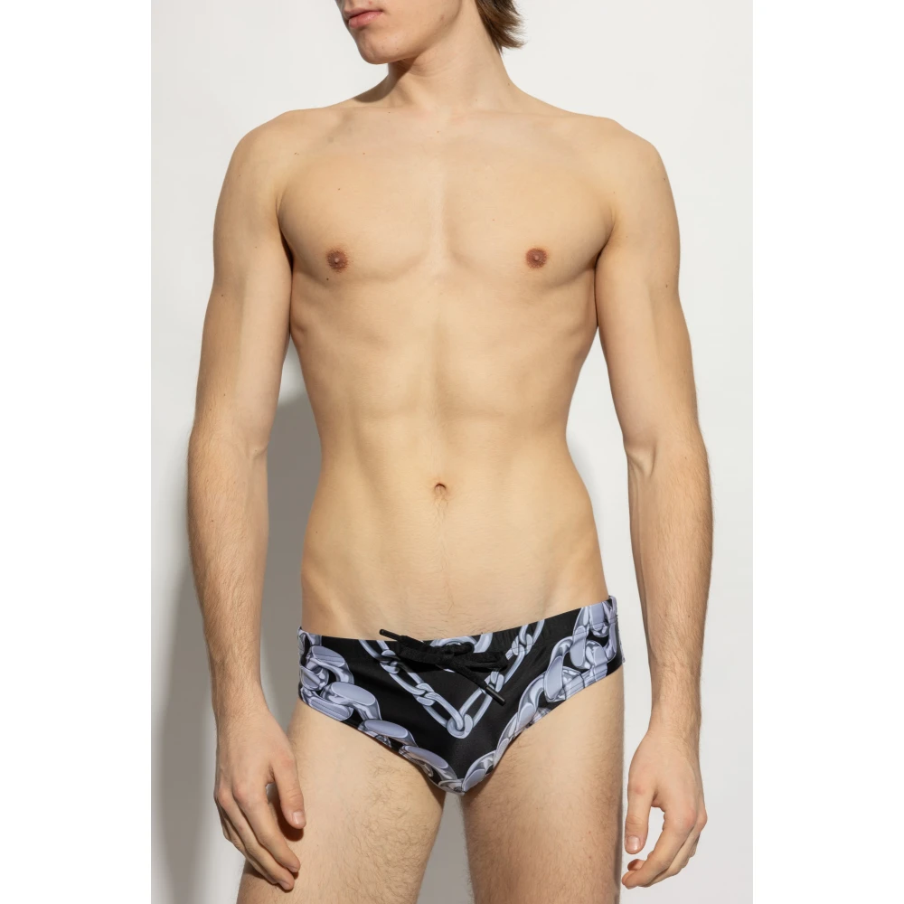 Versace Zwembroek Black Heren