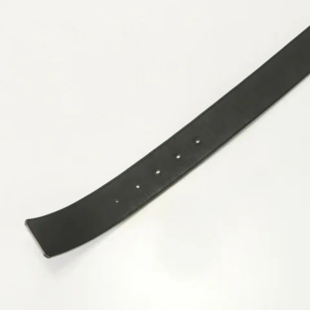 Louis Vuitton Vintage Pre-owned Leather belts Gray Heren