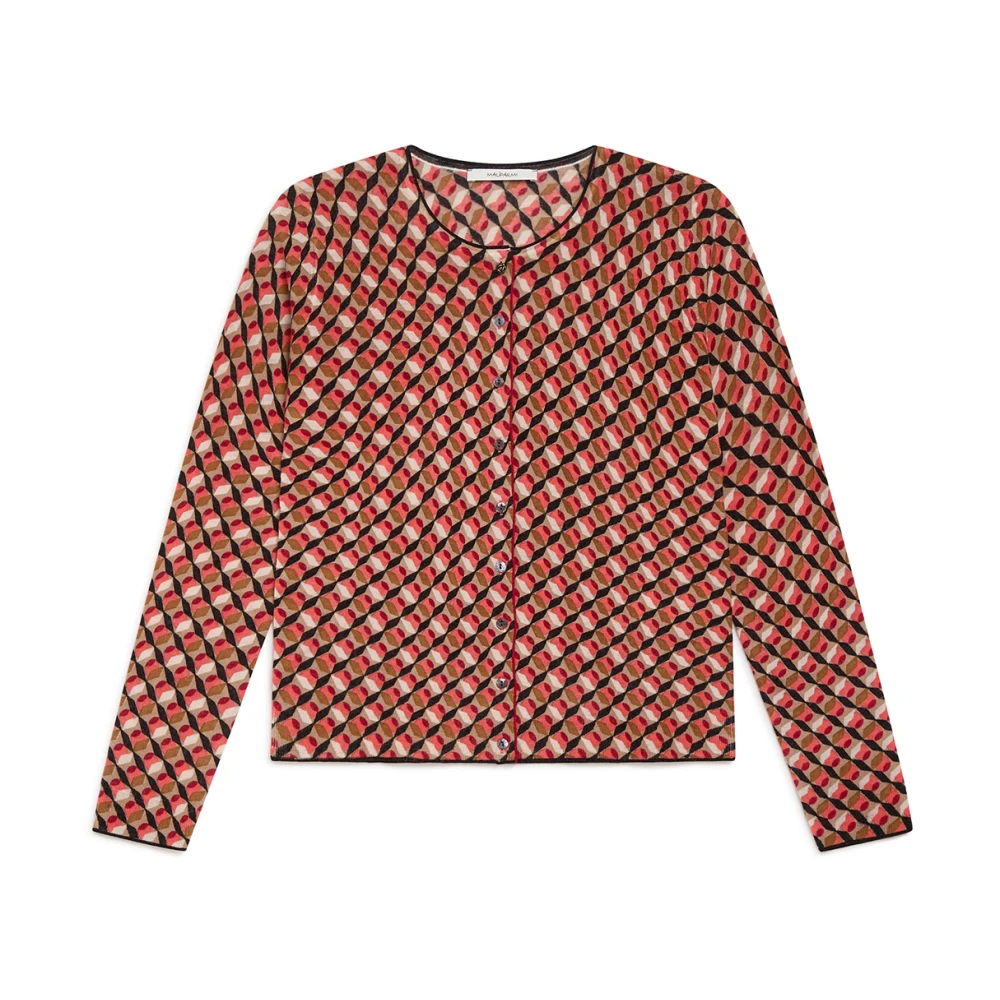 Maliparmi Bedrukte Gebreide Vest Multicolor Dames