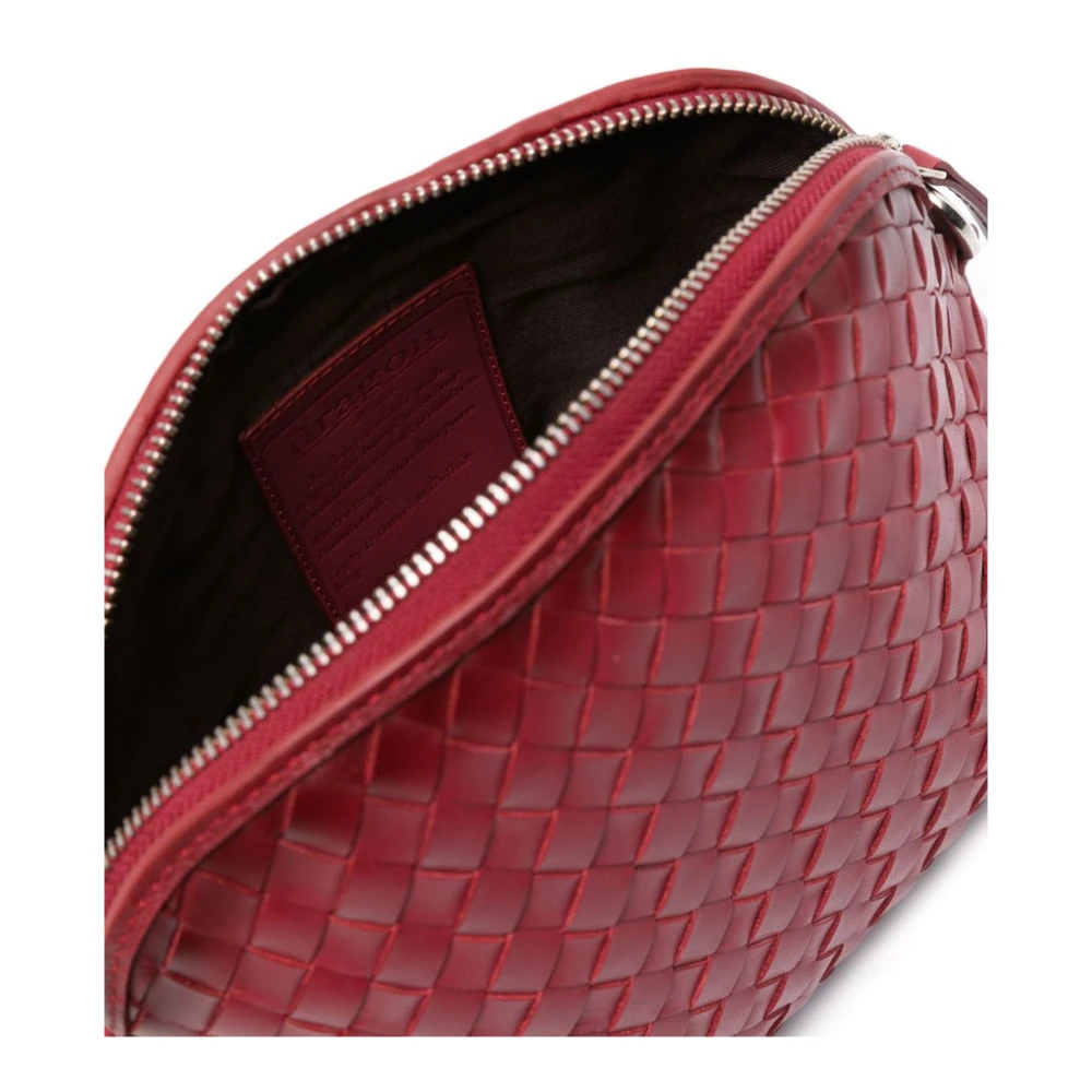 Dragon Diffusion Chunky Fellini Rode Leren Schoudertas Red Dames