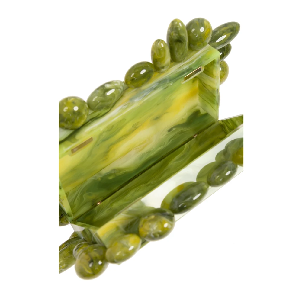 Cult Gaia Akira Clutch Green Dames
