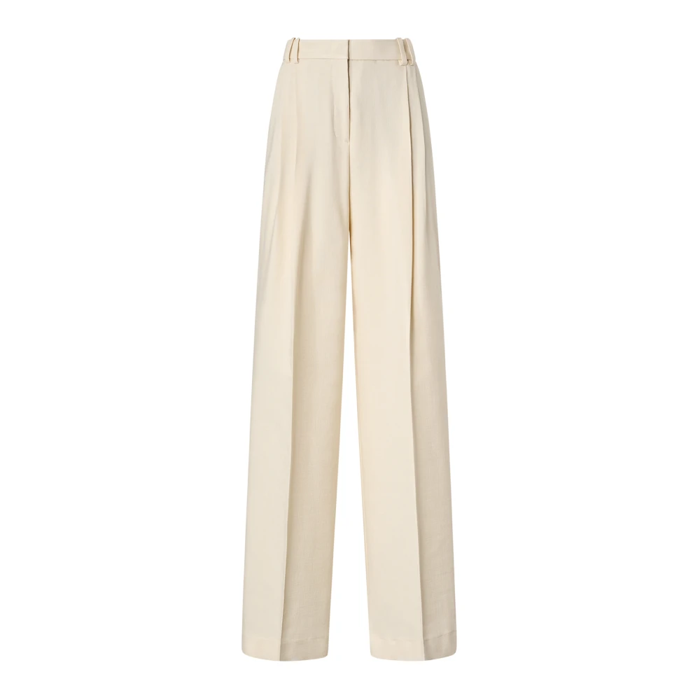 Pinko Women's Beige Brescello Wide Trousers - Wide Trousers - S - Trousers