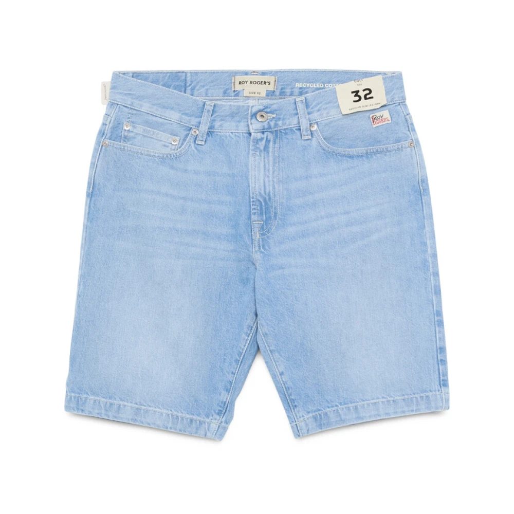 Roy Roger's Men's Blue Bermuda Shorts - Denim Shorts - W32 - Shorts