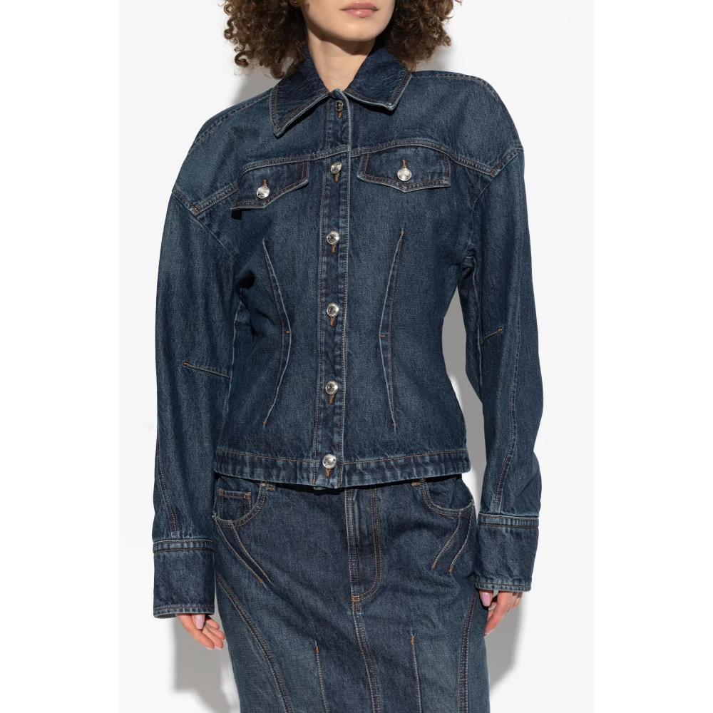 SPORTMAX Denim jas Filato Blue Dames