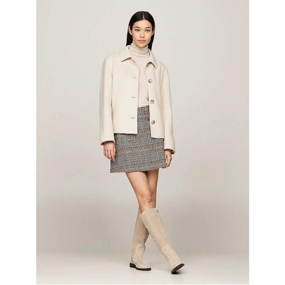 Tommy Hilfiger Retro Check Tweed A-Lijn Rok Multicolor Dames