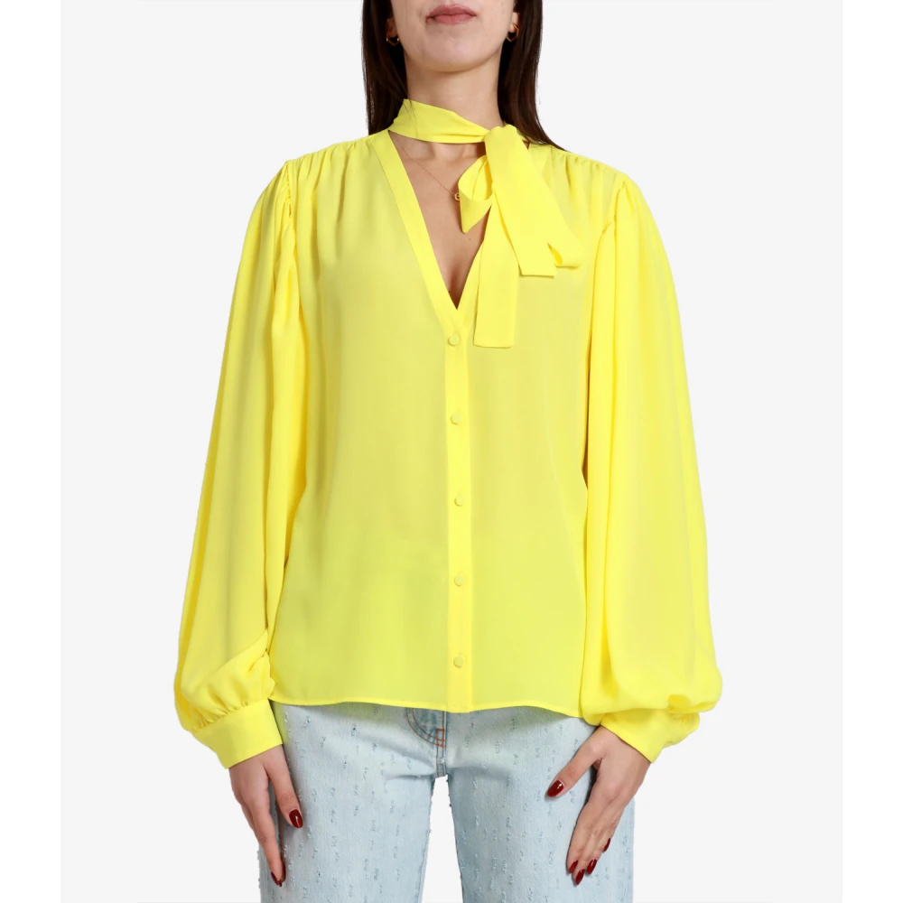 Msgm Shirts Yellow Dames