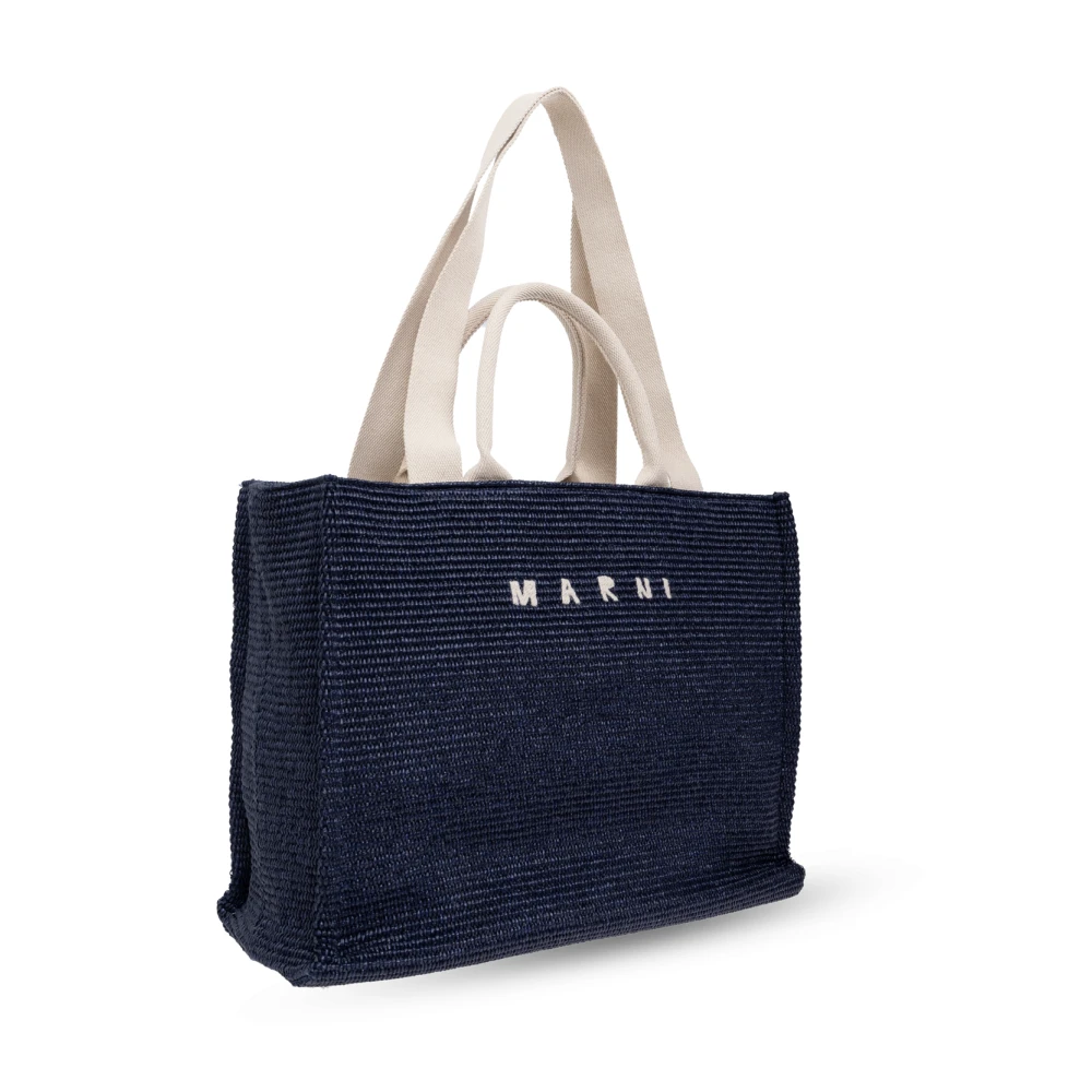 Marni Shopper tas Blue Heren
