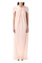 robe-drapee-confetti-avec-encolure-nouee