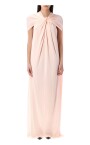 robe-drapee-confetti-avec-encolure-nouee