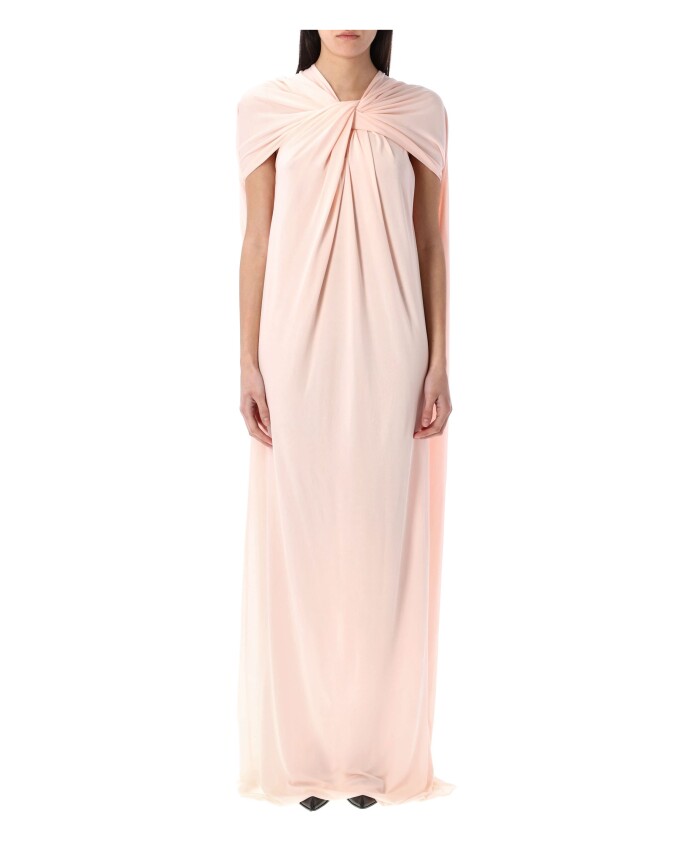 robe-drapee-confetti-avec-encolure-nouee