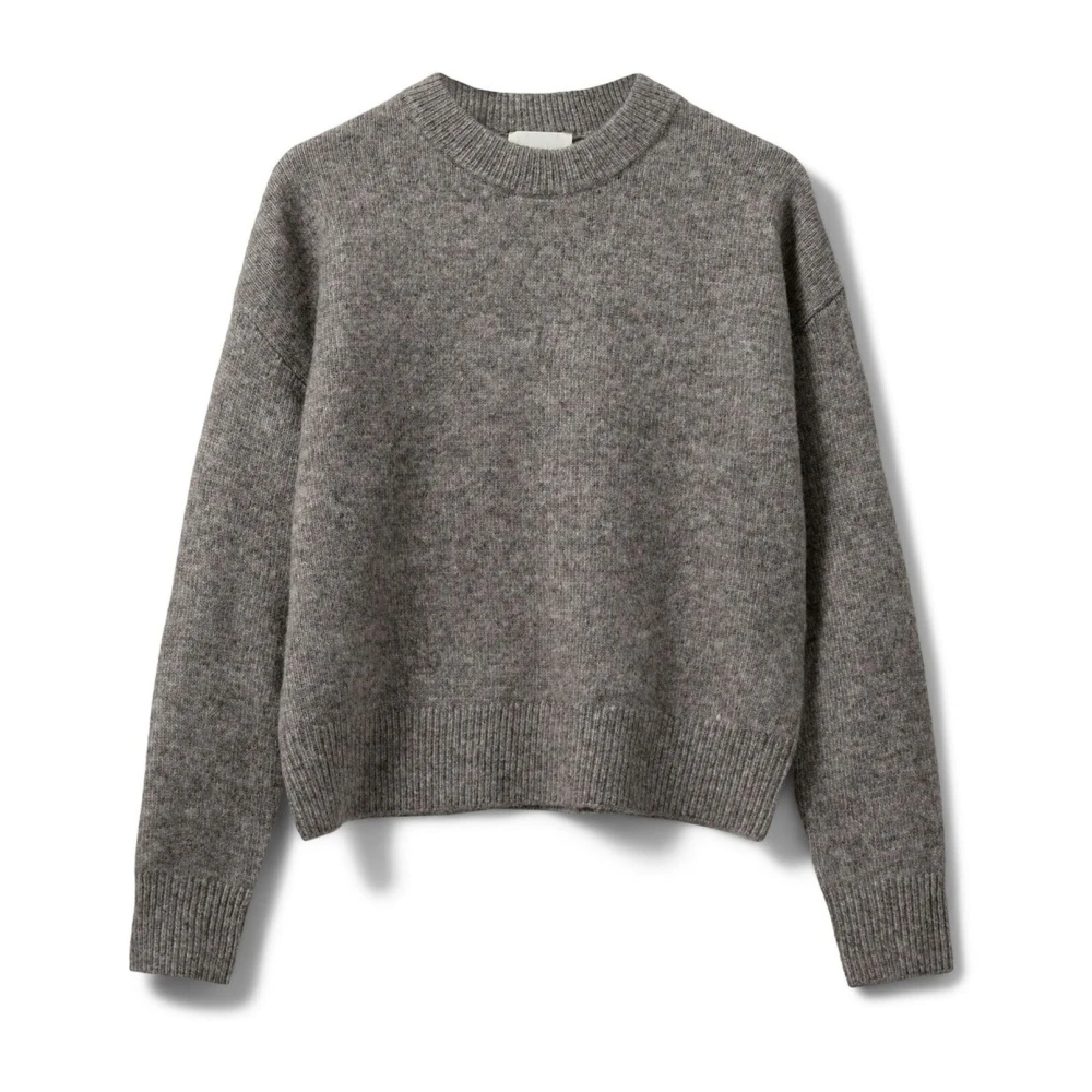 Sofie Schnoor Gray Round-Neck Knitwear - Female - Round-Neck Knitwear - Xs - Knitwear