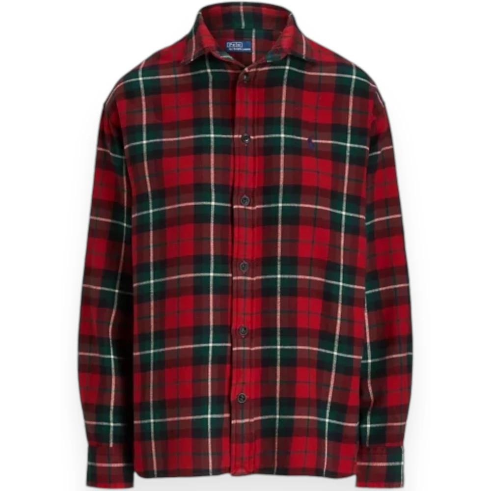 Polo Ralph Lauren Relaxed-Fit geruite overhemd Red Dames