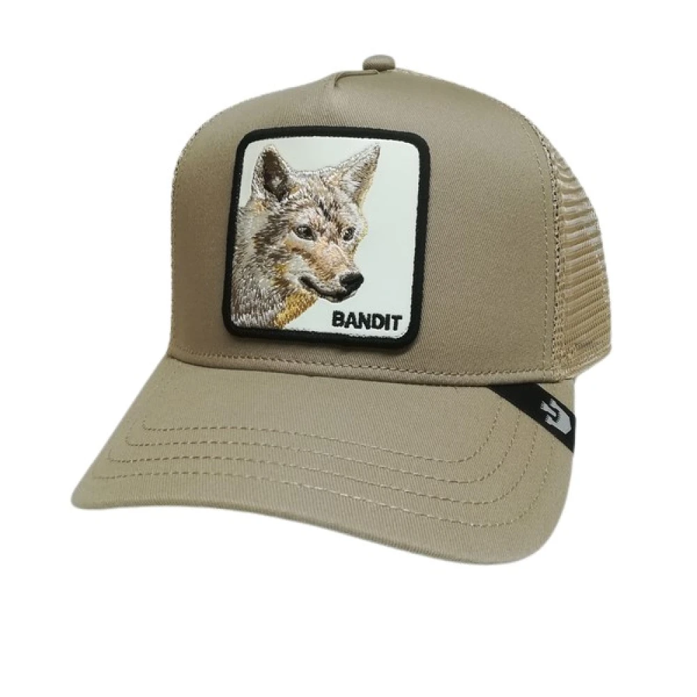 Beige Coyote Bandit Trucker Cap