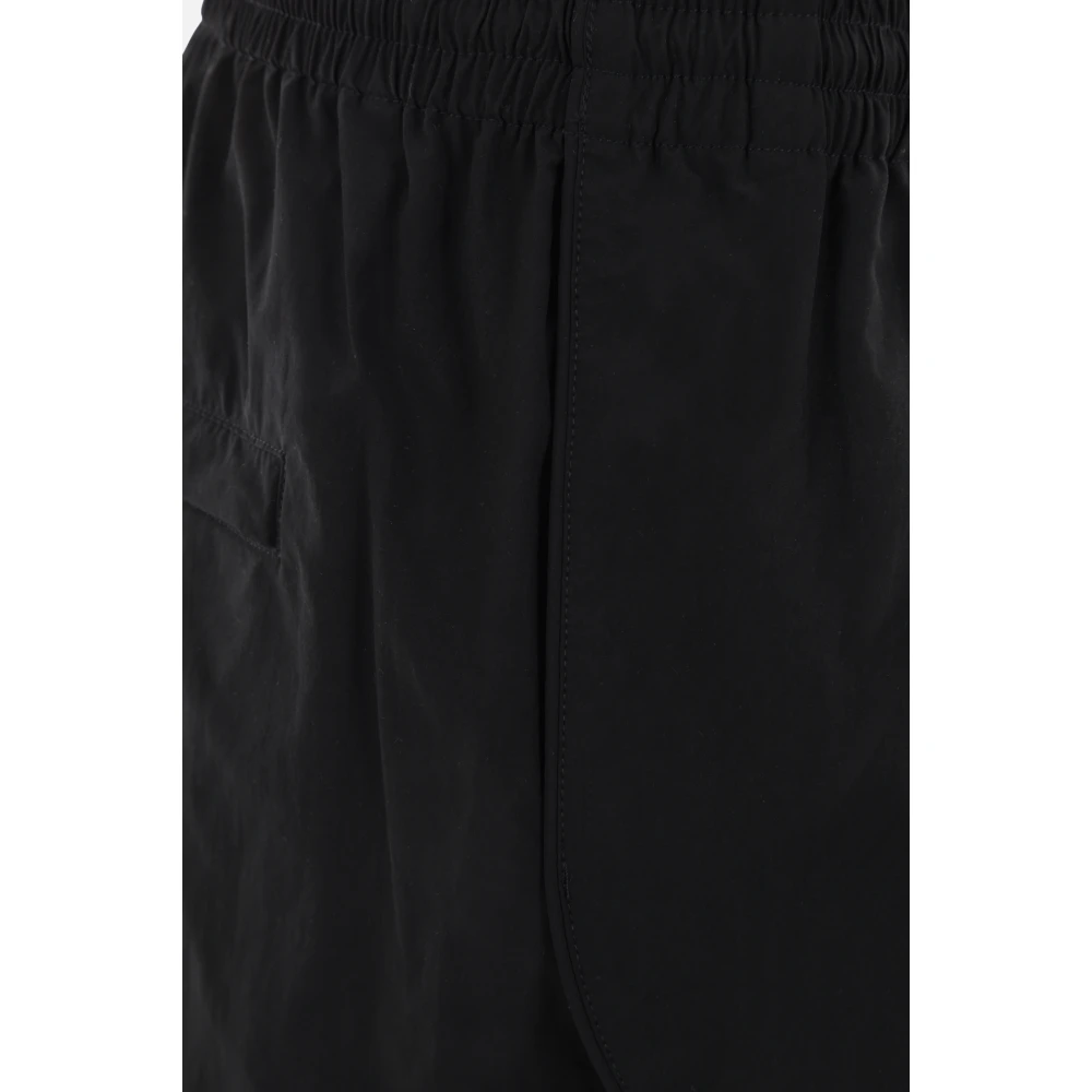 alexander wang Zwarte Jogging Shorts met Puff Logo Print Black Dames
