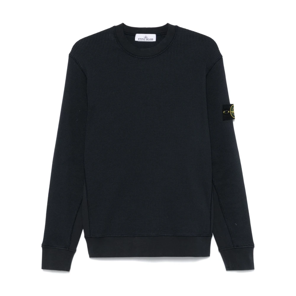 Stone Island Blauwe Sweaters voor Mannen Blue Heren