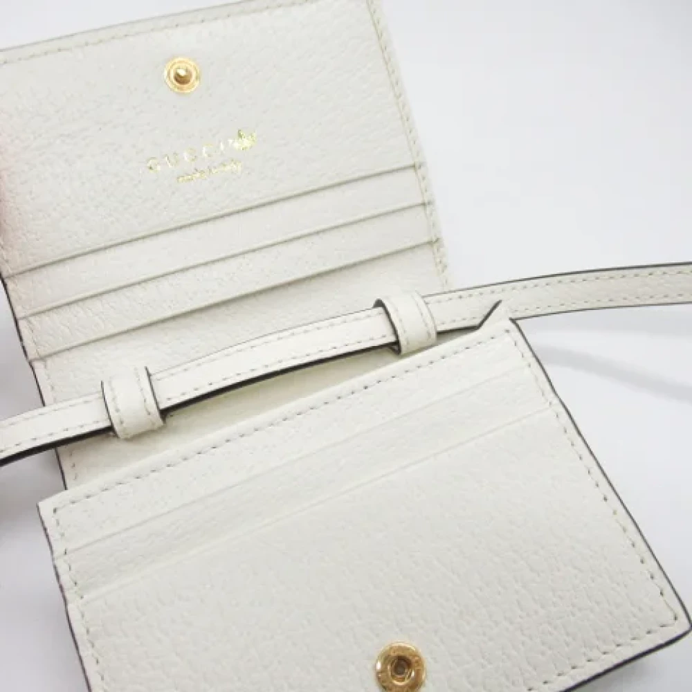 Gucci Vintage Pre-owned Leather wallets White Dames