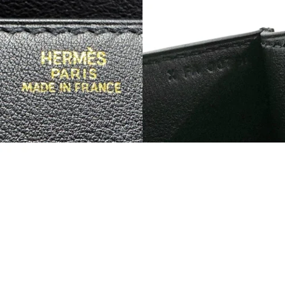 Hermès Vintage Pre-owned Leather clutches Black Dames