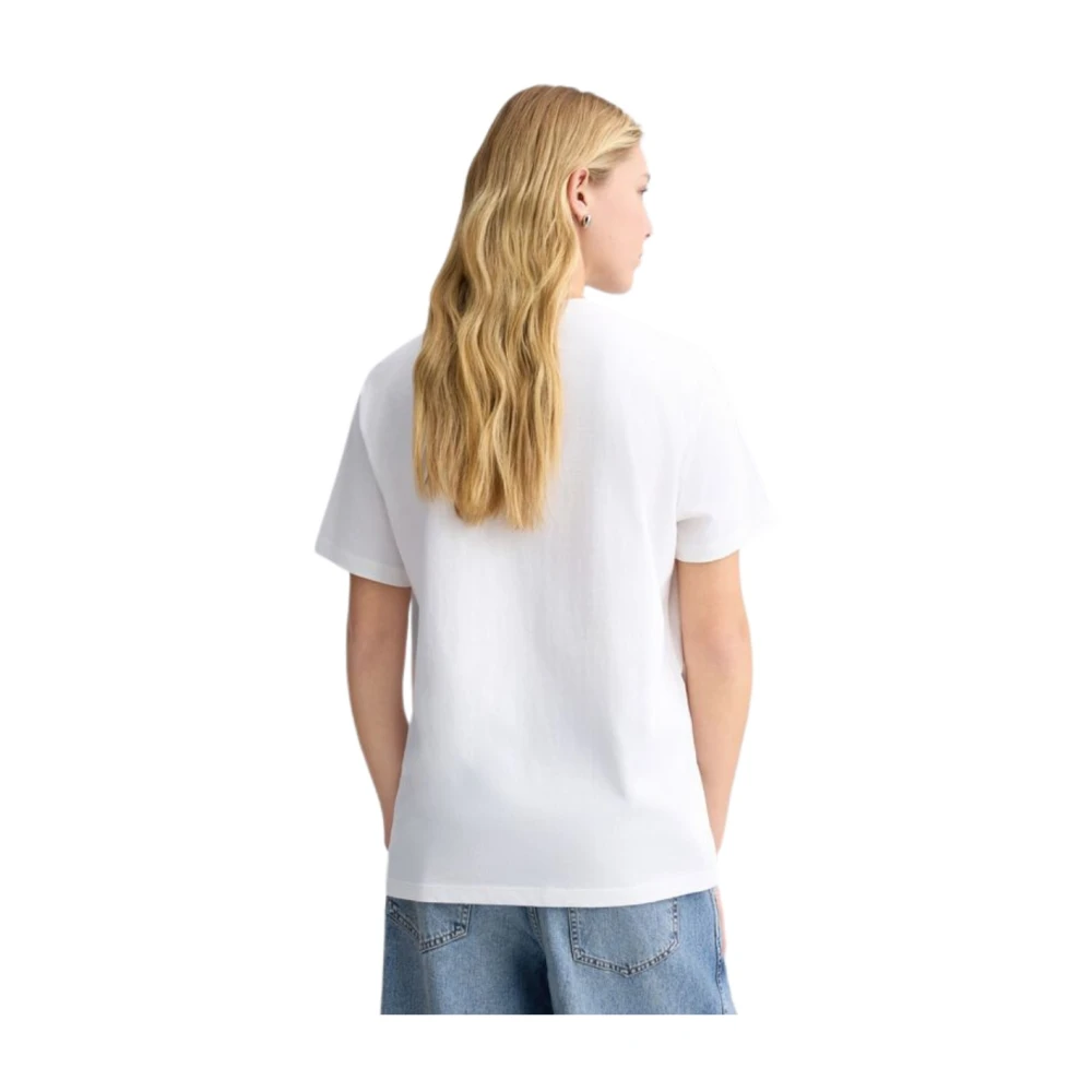 Liu Jo Grafische Print Katoenen T-Shirt White Dames