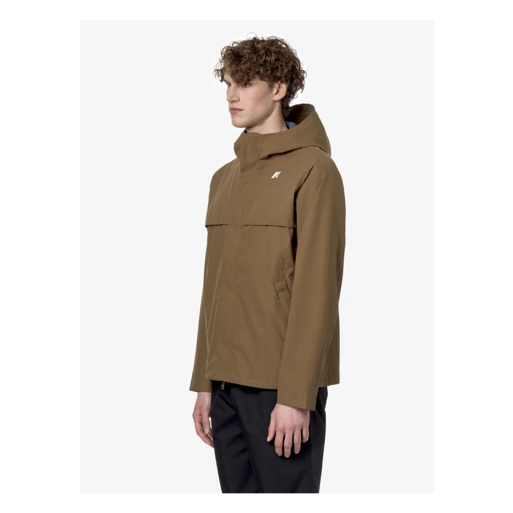 K-way Eco Contrast Jas Brown Heren