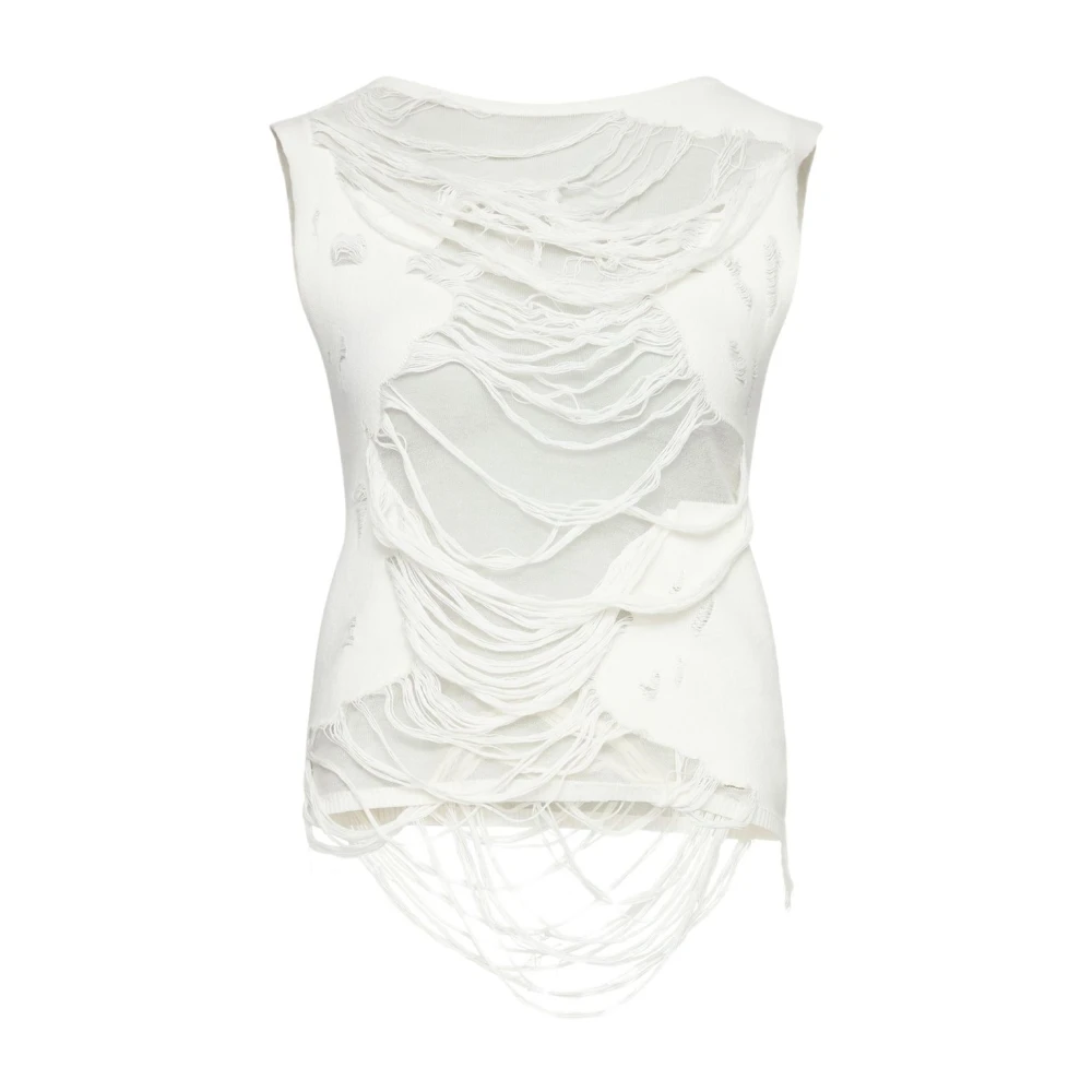 MM6 Maison Margiela Witte Top voor Vrouwen White Dames