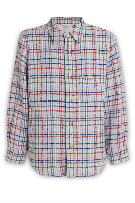 gingham-check-buttoned-overshirt