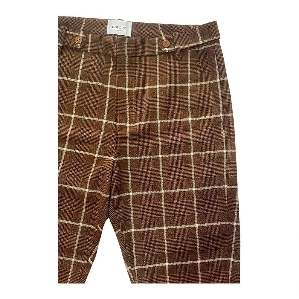 Dondup Slim Fit Chino Broek Brown Heren