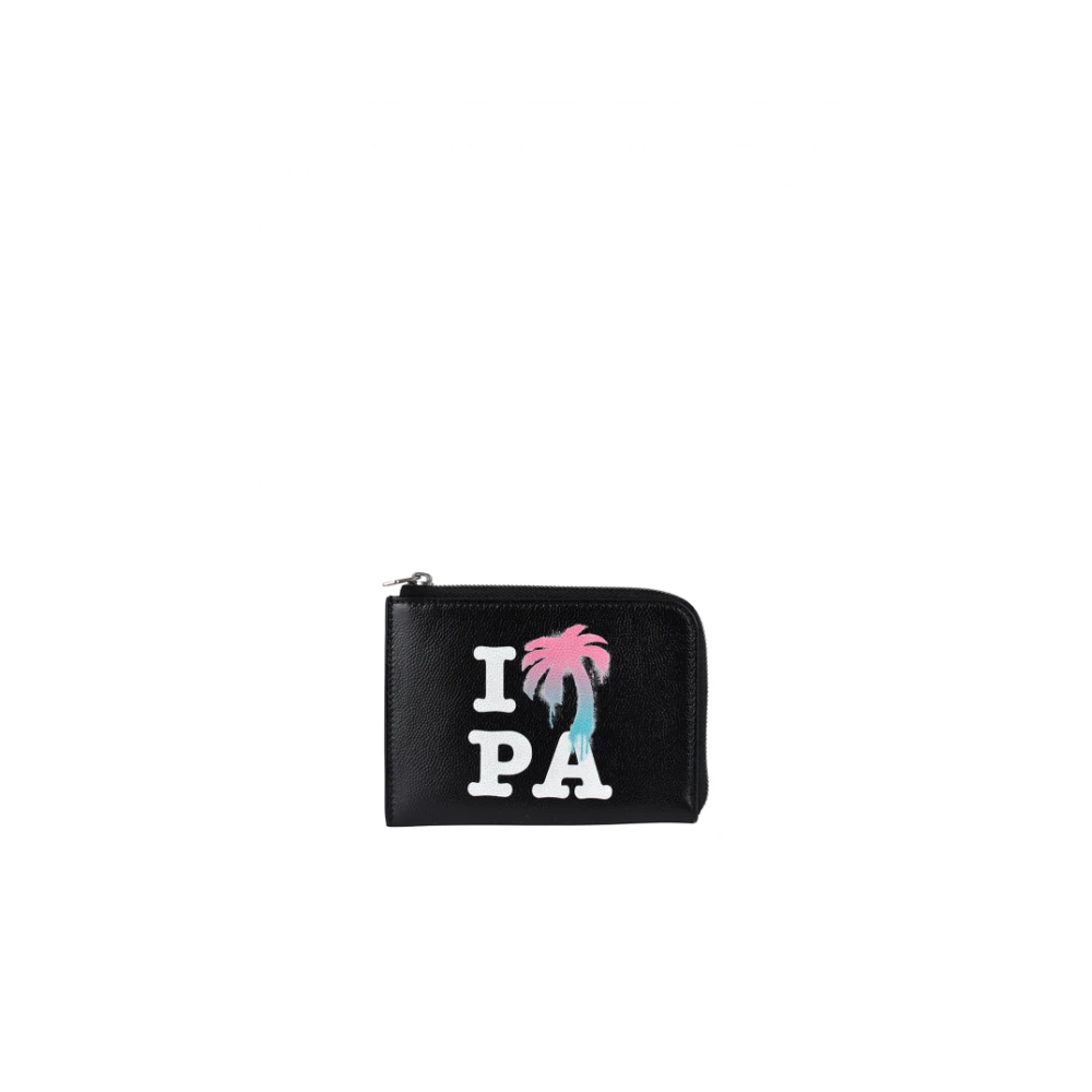Palm Angels Uomo Nero I Love Pa Wallet