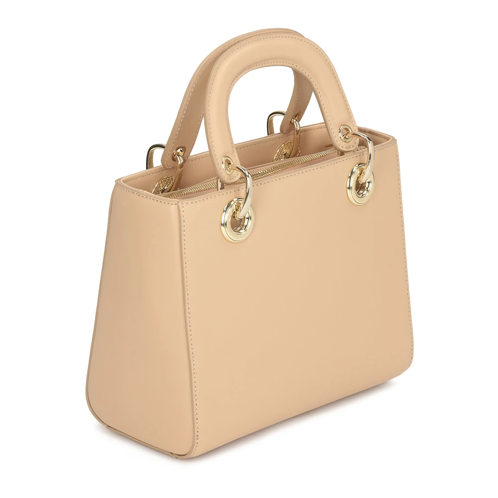 Kazar Beige leren tas met stijve constructie Beige Dames