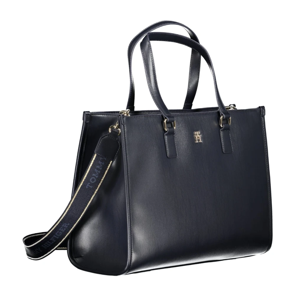 Tommy Hilfiger Blauwe Schoudertas met Verstelbare Band Blue Dames