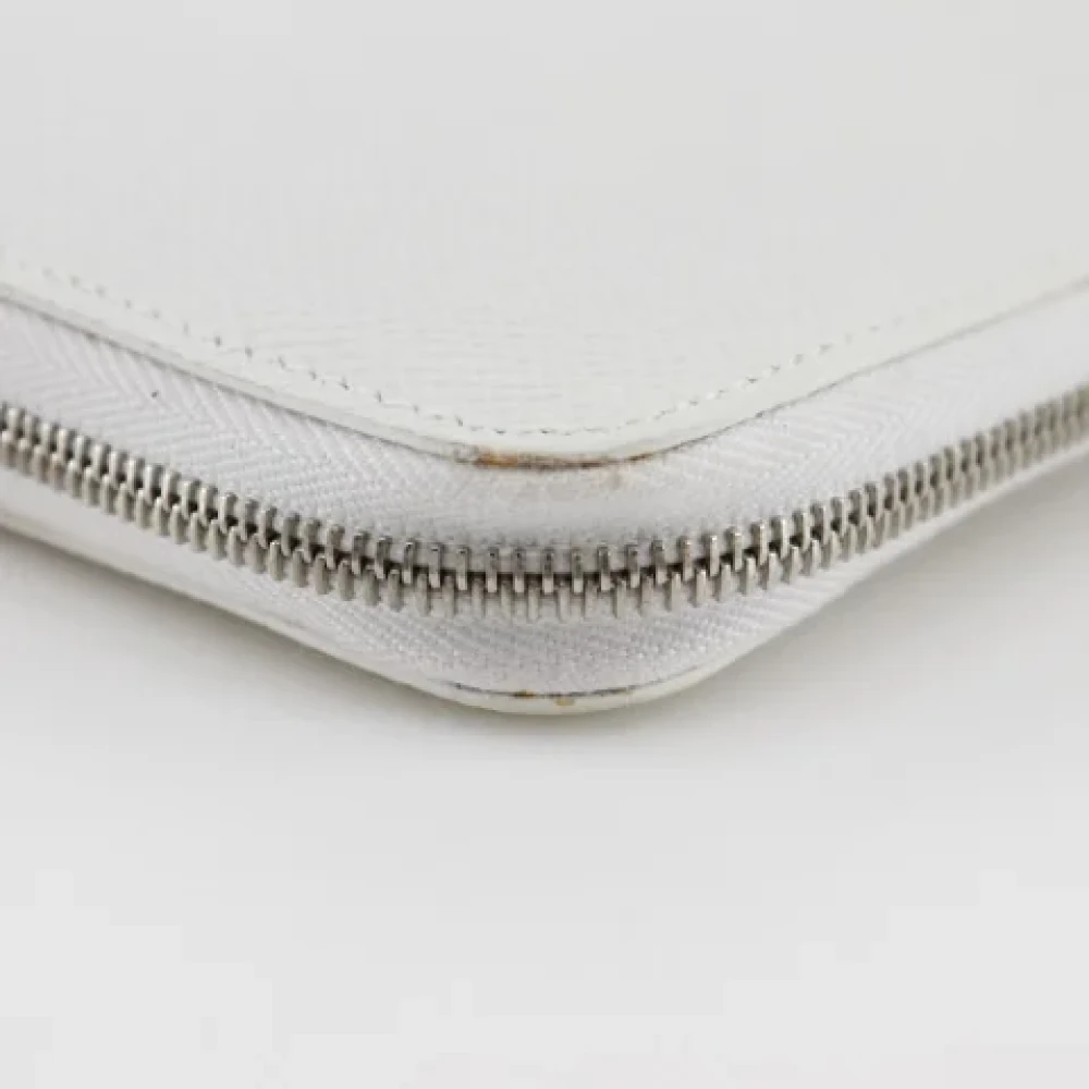 Hermès Vintage Pre-owned Leather wallets White Dames