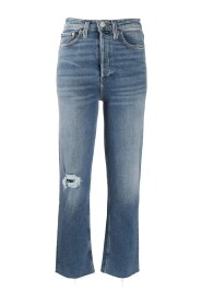 Ultra-wieżowca jeansy rurowe
