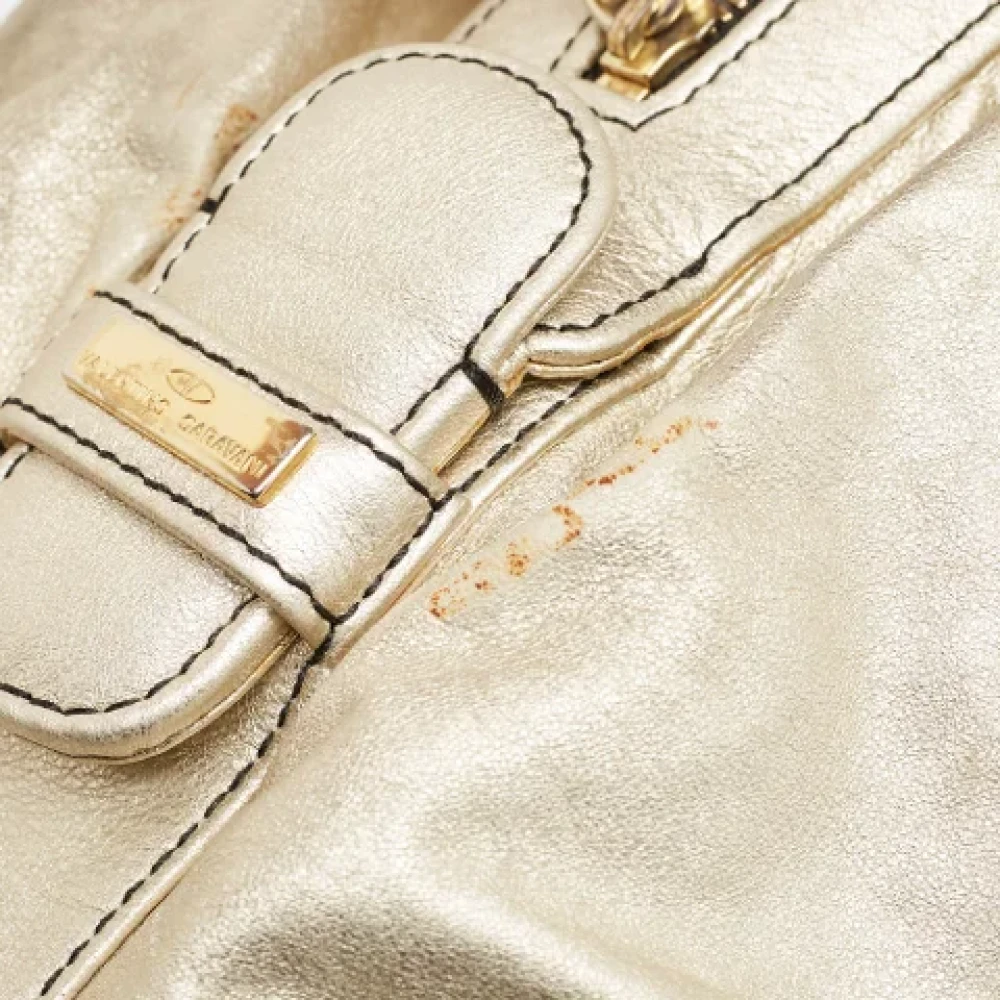 Valentino Vintage Pre-owned Leather shoulder-bags Yellow Dames
