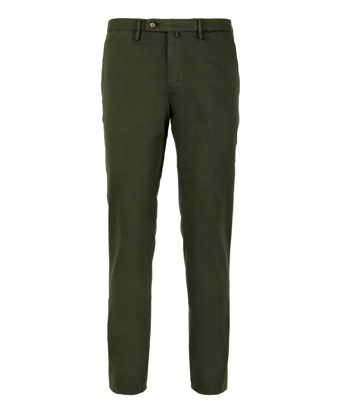 pantalon-long-en-coton-vert-uni-pour-hommes